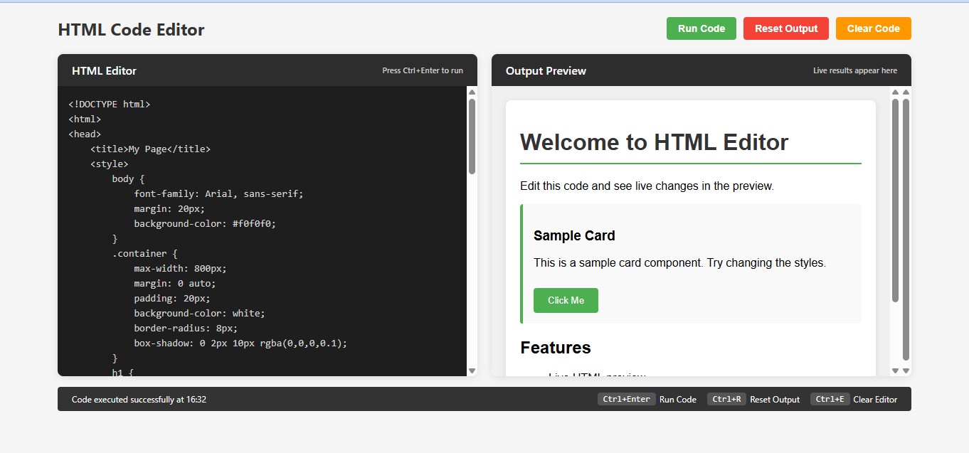 Biccas Dashboard Website