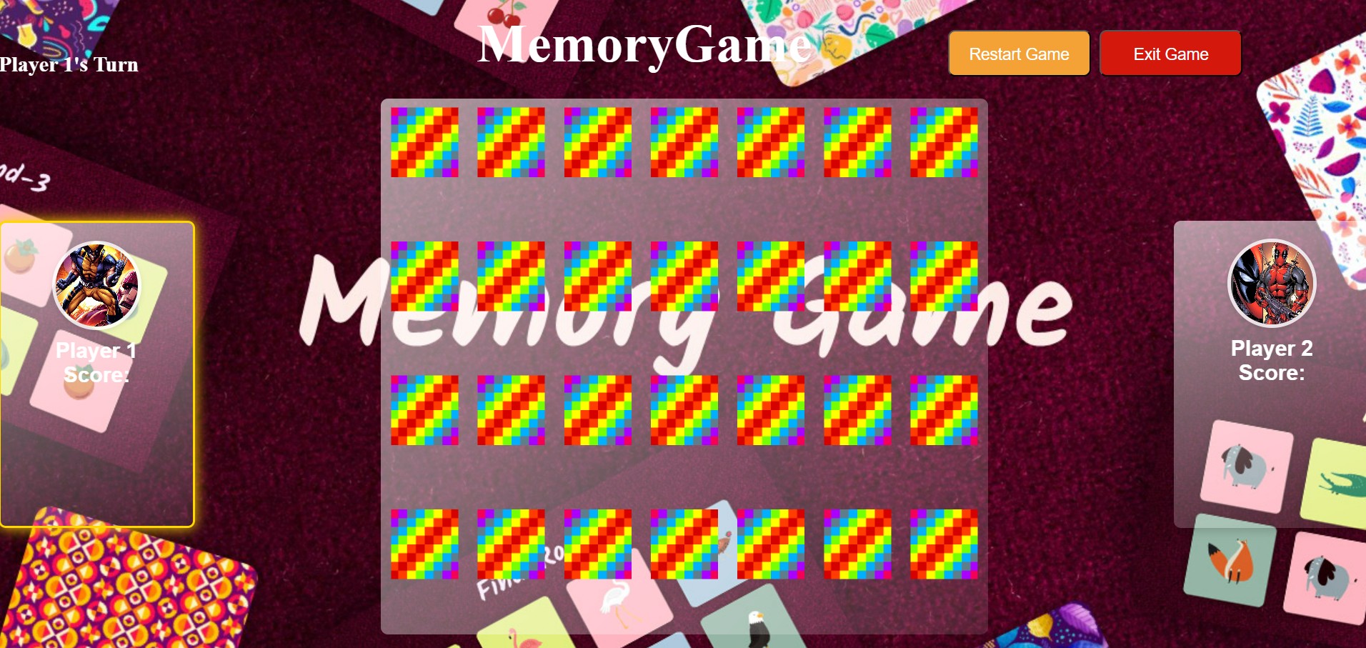 Memory Card Matching Game